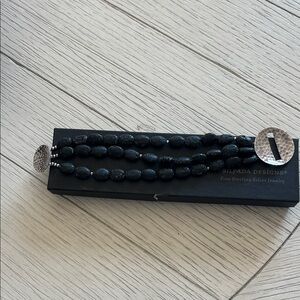 Silpada Midnight Black Beaded Bracelet